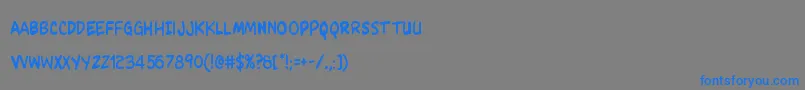 Kangaroocourtcond Font – Blue Fonts on Gray Background