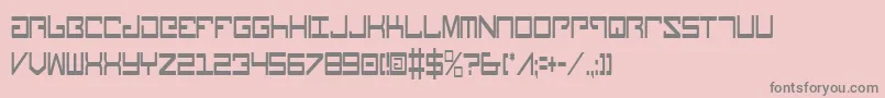 LegionCondensed Font – Gray Fonts on Pink Background