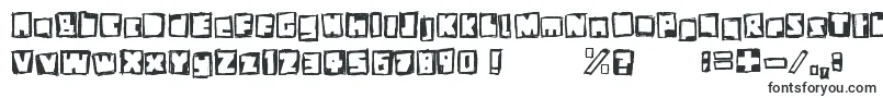 Шрифт StiffNeck – многолинейные шрифты