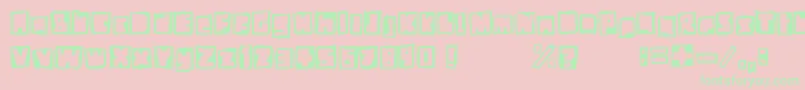 StiffNeck Font – Green Fonts on Pink Background
