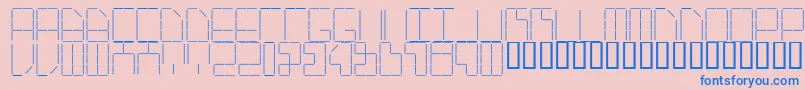 Aistaple Font – Blue Fonts on Pink Background