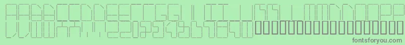 Aistaple Font – Gray Fonts on Green Background