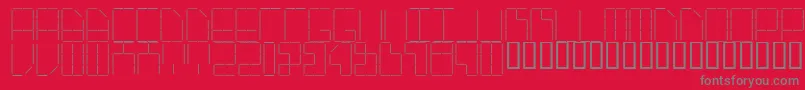 Aistaple Font – Gray Fonts on Red Background