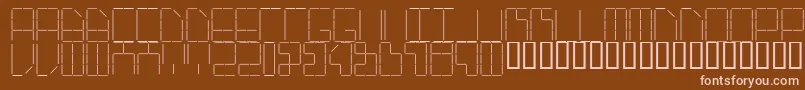 Aistaple Font – Pink Fonts on Brown Background