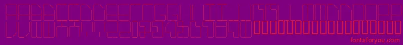 Aistaple Font – Red Fonts on Purple Background