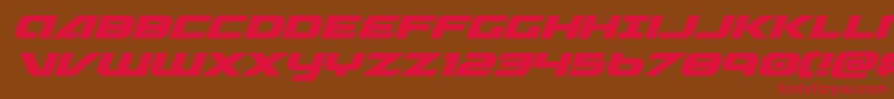 Graymalkincompactital Font – Red Fonts on Brown Background