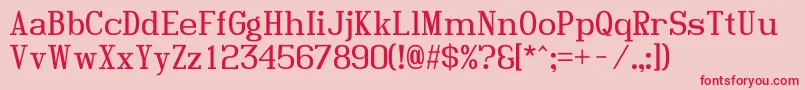 Hindsightrg2 Font – Red Fonts on Pink Background