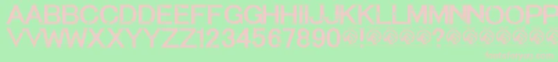 TequilasunsetRegular Font – Pink Fonts on Green Background