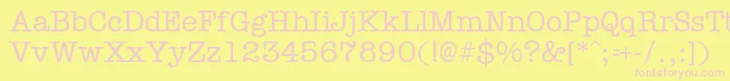 TypistRegular Font – Pink Fonts on Yellow Background