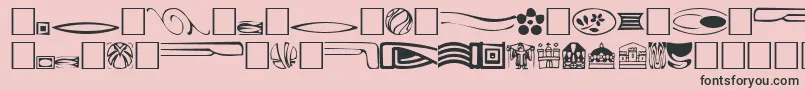 Griffinone Font – Black Fonts on Pink Background