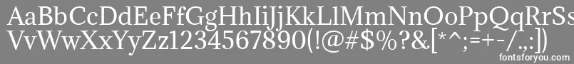 フォントAdaminaRegular – 灰色の背景に白い文字