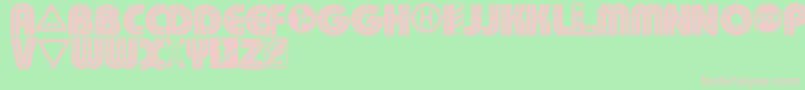 Schilderwald Font – Pink Fonts on Green Background