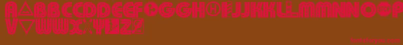 Schilderwald Font – Red Fonts on Brown Background