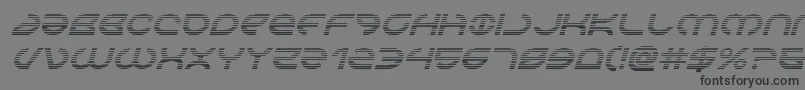 Aetherfoxgradital-Schriftart – Schwarze Schriften auf grauem Hintergrund