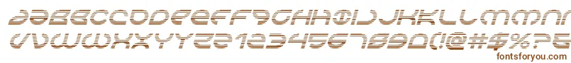 Aetherfoxgradital-fontti – ruskeat fontit valkoisella taustalla
