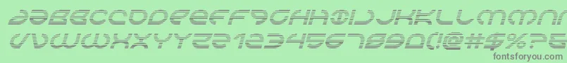 Aetherfoxgradital Font – Gray Fonts on Green Background