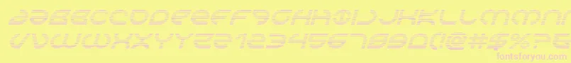 Aetherfoxgradital Font – Pink Fonts on Yellow Background