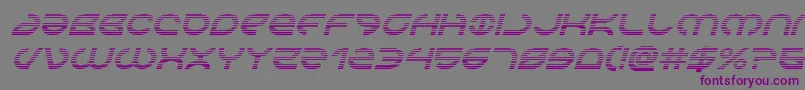 Aetherfoxgradital-Schriftart – Violette Schriften auf grauem Hintergrund