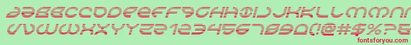 Aetherfoxgradital Font – Red Fonts on Green Background