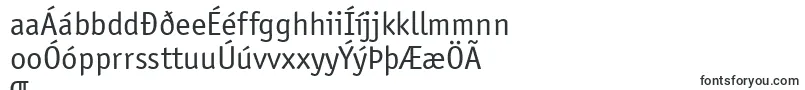 Шрифт OfficinaSansItcBook – исландские шрифты