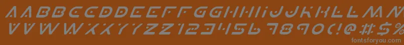 fuente PlanetXItalic – Fuentes Grises Sobre Fondo Marrón