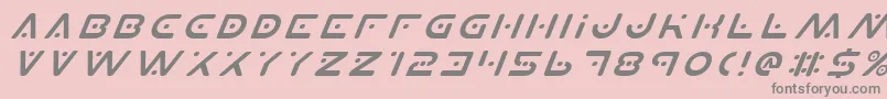 fuente PlanetXItalic – Fuentes Grises Sobre Fondo Rosa