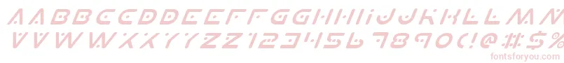 PlanetXItalic Font – Pink Fonts on White Background