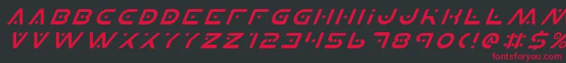 fuente PlanetXItalic – Fuentes Rojas Sobre Fondo Negro