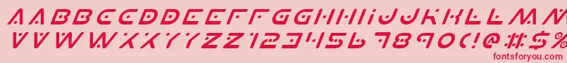 Шрифт PlanetXItalic – красные шрифты на розовом фоне