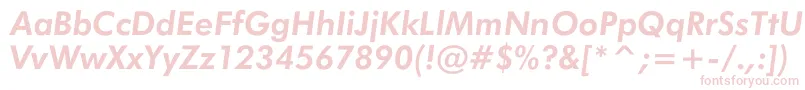 JensenBoldItalic Font – Pink Fonts on White Background