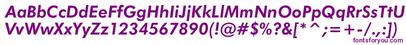 JensenBoldItalic Font – Purple Fonts on White Background
