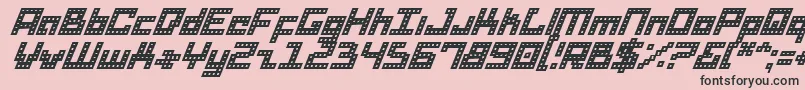 DridHerderItalic Font – Black Fonts on Pink Background