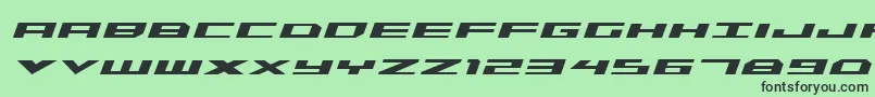Triremeboldital Font – Black Fonts on Green Background