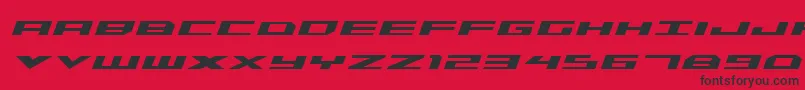 Triremeboldital Font – Black Fonts on Red Background