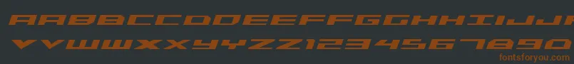 Triremeboldital Font – Brown Fonts on Black Background
