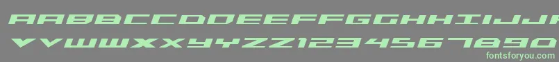 Triremeboldital Font – Green Fonts on Gray Background