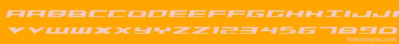 Triremeboldital Font – Pink Fonts on Orange Background