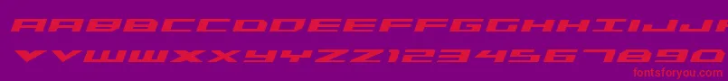 Triremeboldital Font – Red Fonts on Purple Background