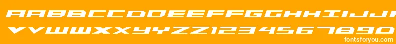 Triremeboldital Font – White Fonts on Orange Background