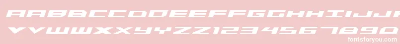 Triremeboldital Font – White Fonts on Pink Background