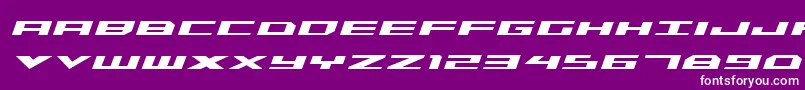 Triremeboldital Font – White Fonts on Purple Background