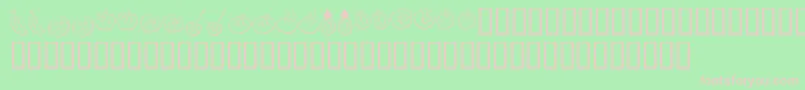 KrHappyFruit Font – Pink Fonts on Green Background