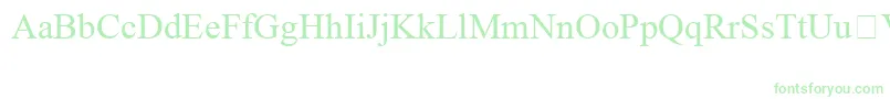 TimesNewRomanSpecialG1 Font – Green Fonts on White Background