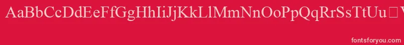 Saiba mais sobre a fonte TimesNewRomanSpecialG1 Fonte TimesNewRomanSpecialG1 – fontes rosa em um fundo vermelho