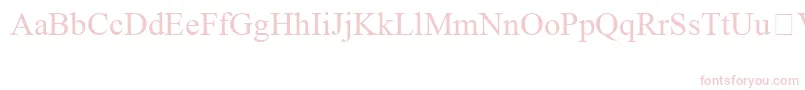 TimesNewRomanSpecialG1 Font – Pink Fonts on White Background