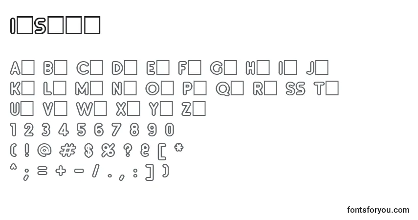 Czcionka Inseta – alfabet, cyfry, specjalne znaki
