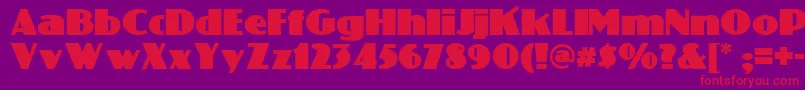 Phatt Font – Red Fonts on Purple Background