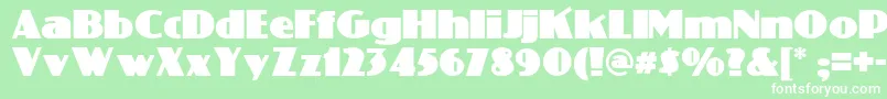 Phatt Font – White Fonts on Green Background