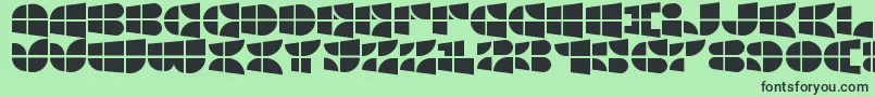 WindowsIconFont Font – Black Fonts on Green Background