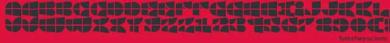 WindowsIconFont Font – Black Fonts on Red Background